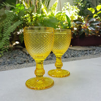 Yellow Portugese goblet set (6 pcs.)